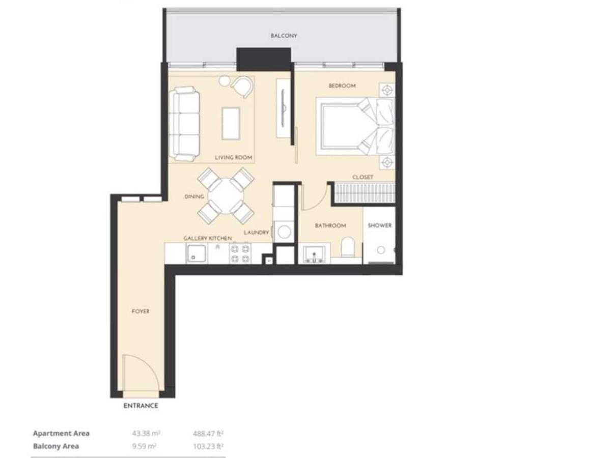 Promo I Sea View I 1 Bedroom Apartment I Studio One Tower I Dubai Marina מראה חיצוני תמונה